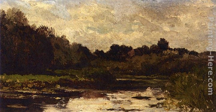 Willem Roelofs 'Bords Du Gein Pres D'Abcoude'